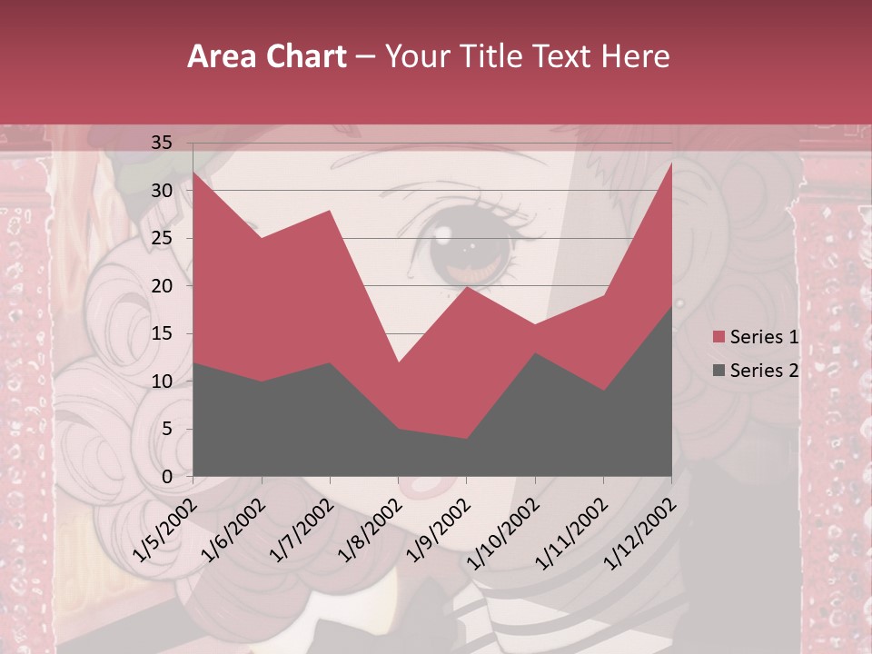 A Picture Of A Girl With Pink Hair And A Hat PowerPoint Template