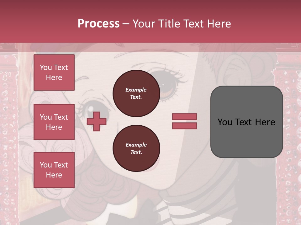 A Picture Of A Girl With Pink Hair And A Hat PowerPoint Template