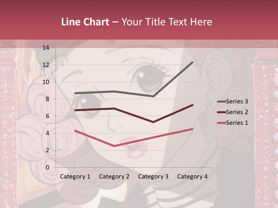 A Picture Of A Girl With Pink Hair And A Hat PowerPoint Template