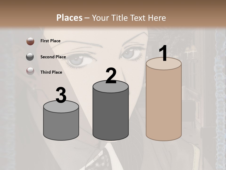 A Man In A Suit And Tie Is Looking At The Camera PowerPoint Template