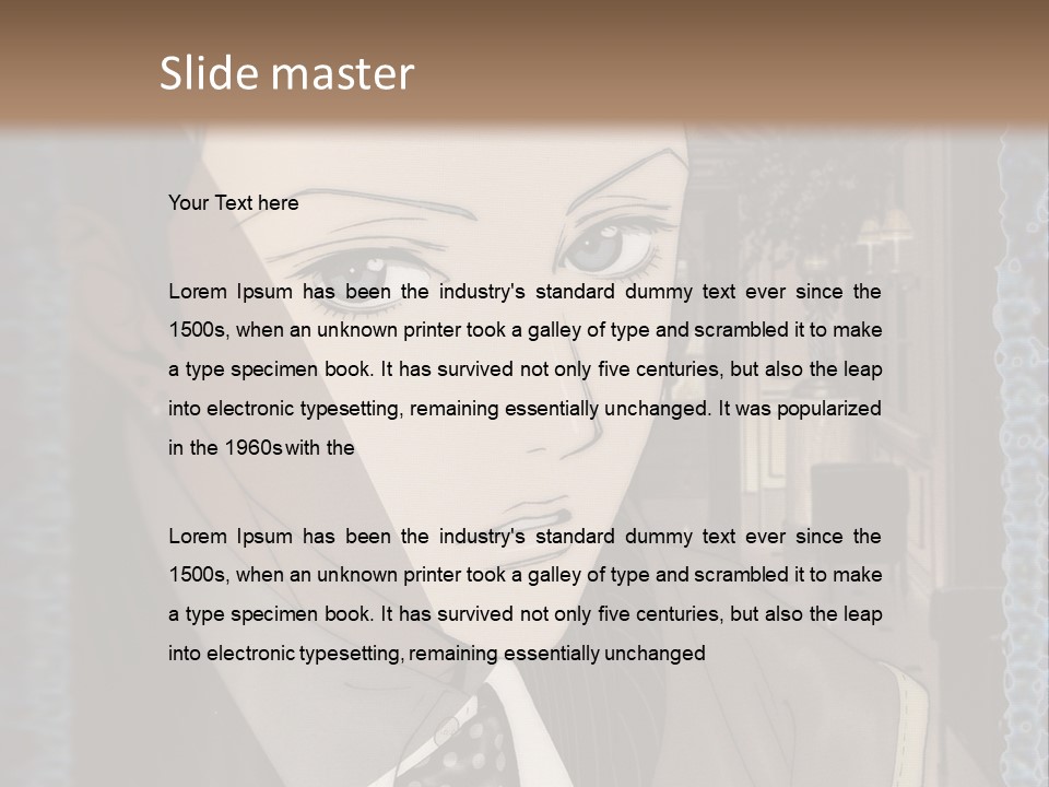 A Man In A Suit And Tie Is Looking At The Camera PowerPoint Template