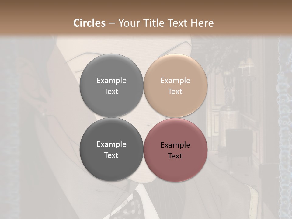 A Man In A Suit And Tie Is Looking At The Camera PowerPoint Template