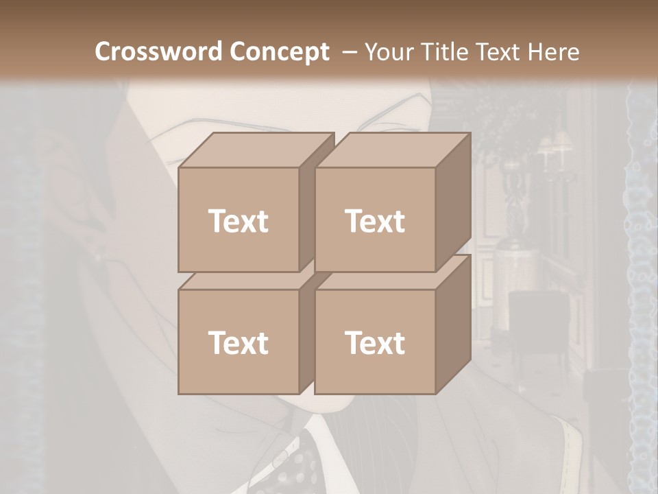 A Man In A Suit And Tie Is Looking At The Camera PowerPoint Template