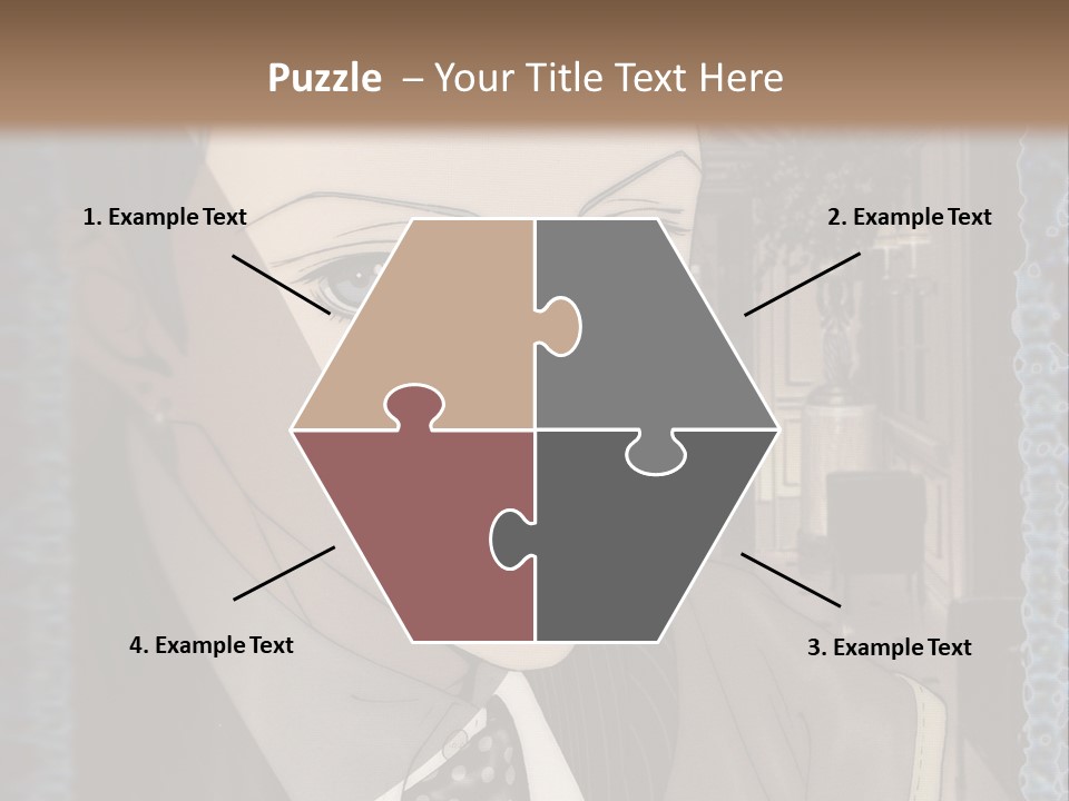 A Man In A Suit And Tie Is Looking At The Camera PowerPoint Template