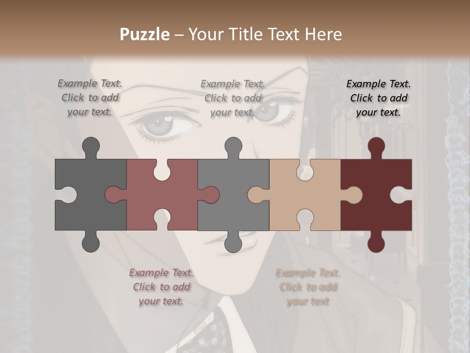 A Man In A Suit And Tie Is Looking At The Camera PowerPoint Template