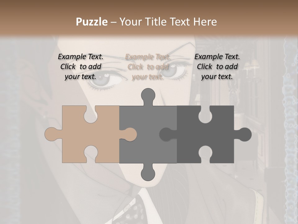 A Man In A Suit And Tie Is Looking At The Camera PowerPoint Template