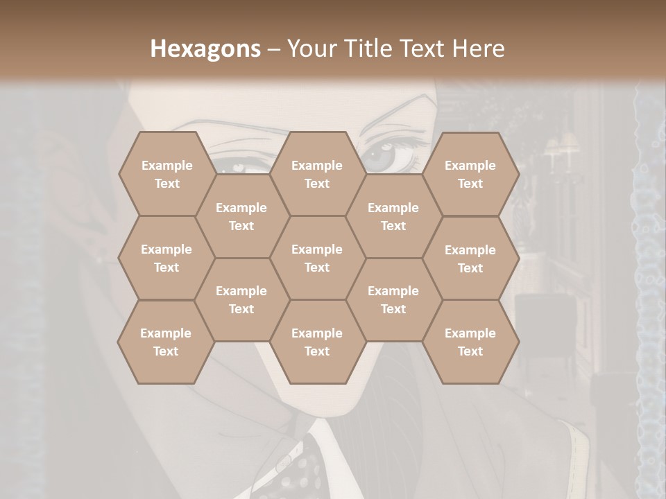 A Man In A Suit And Tie Is Looking At The Camera PowerPoint Template