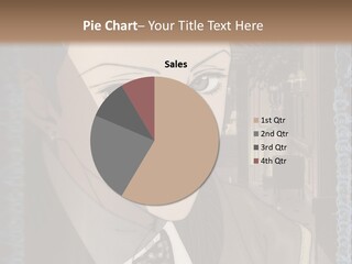 A Man In A Suit And Tie Is Looking At The Camera PowerPoint Template