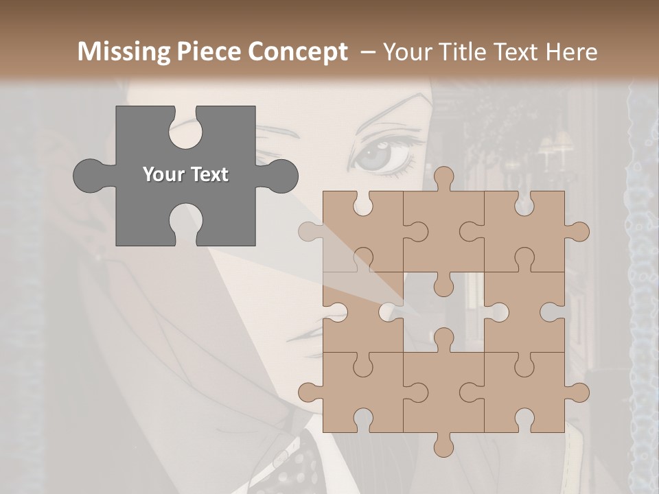 A Man In A Suit And Tie Is Looking At The Camera PowerPoint Template