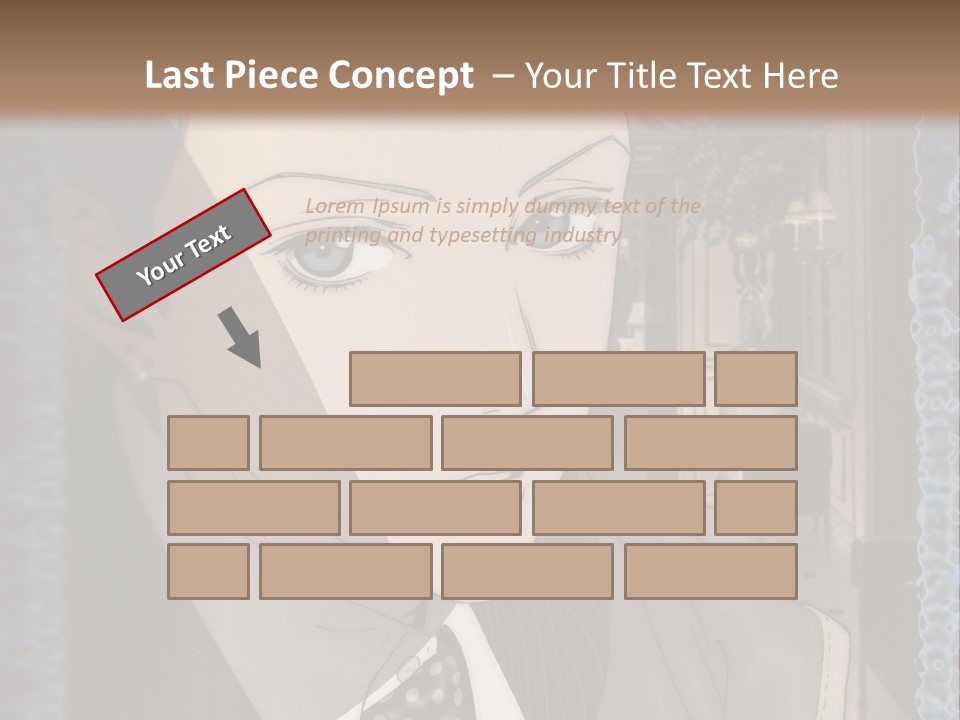 A Man In A Suit And Tie Is Looking At The Camera PowerPoint Template