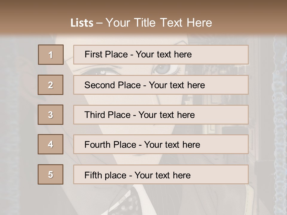 A Man In A Suit And Tie Is Looking At The Camera PowerPoint Template