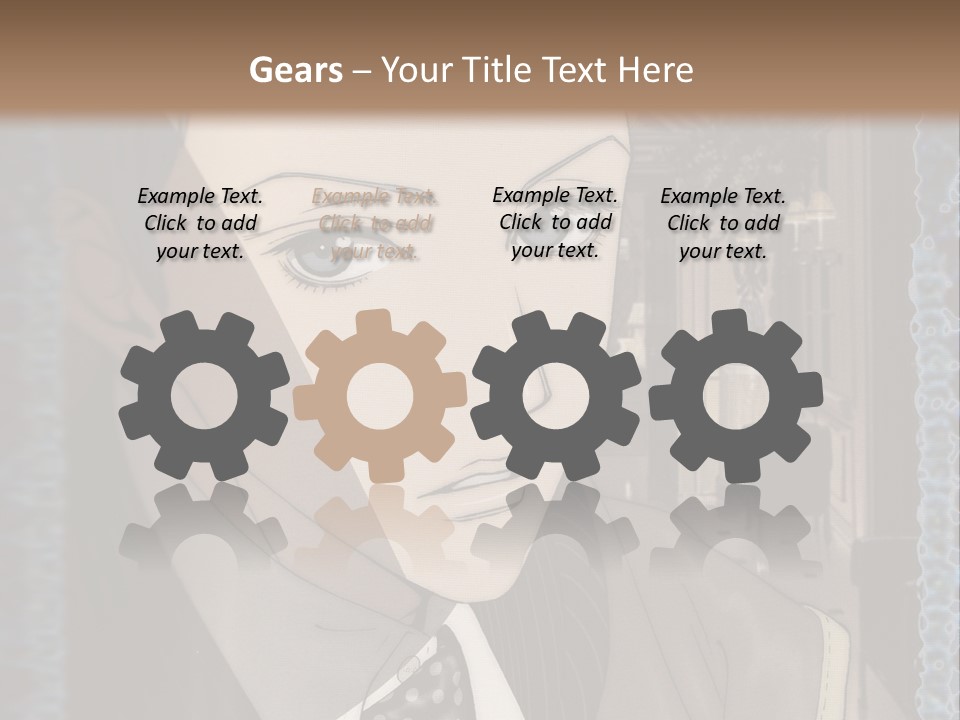 A Man In A Suit And Tie Is Looking At The Camera PowerPoint Template