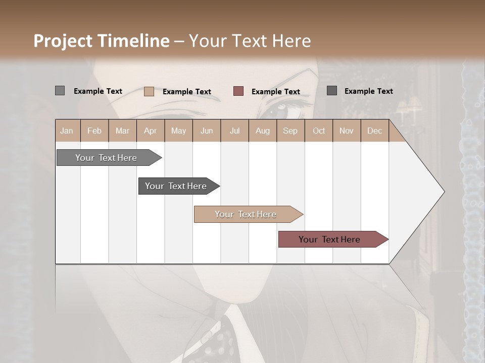 A Man In A Suit And Tie Is Looking At The Camera PowerPoint Template