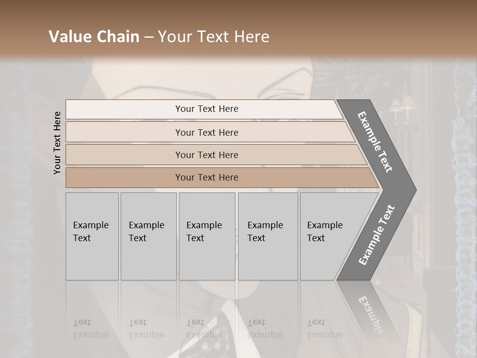 A Man In A Suit And Tie Is Looking At The Camera PowerPoint Template