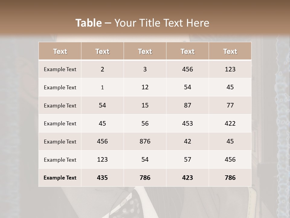 A Man In A Suit And Tie Is Looking At The Camera PowerPoint Template