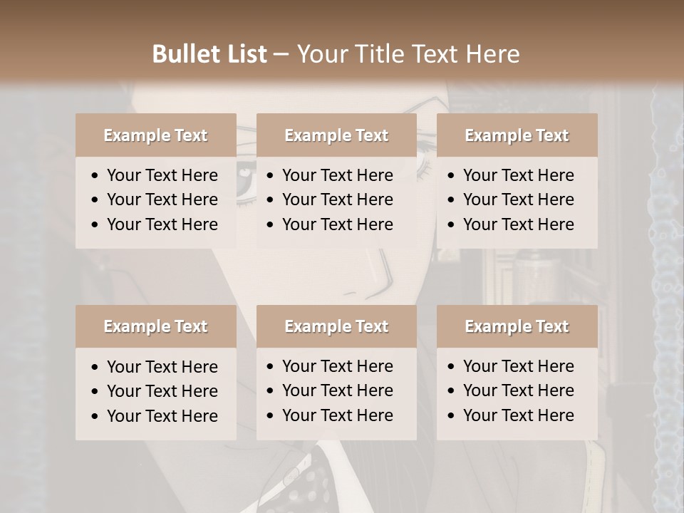 A Man In A Suit And Tie Is Looking At The Camera PowerPoint Template