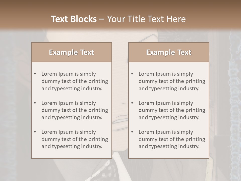 A Man In A Suit And Tie Is Looking At The Camera PowerPoint Template
