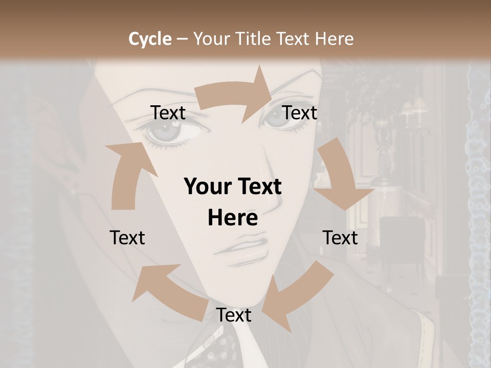 A Man In A Suit And Tie Is Looking At The Camera PowerPoint Template
