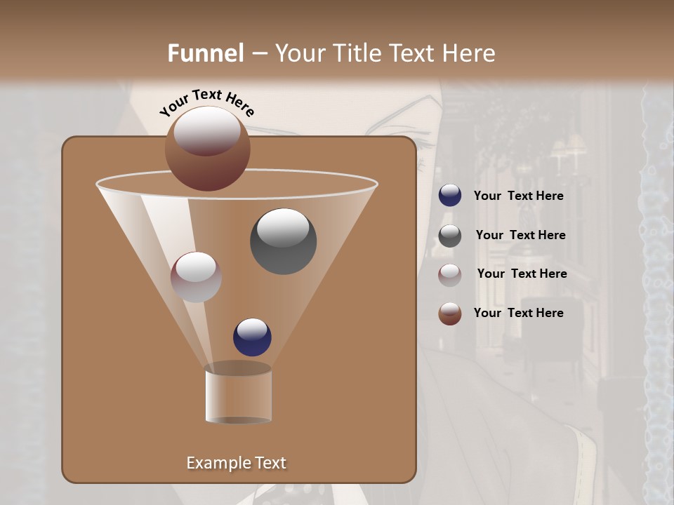 A Man In A Suit And Tie Is Looking At The Camera PowerPoint Template