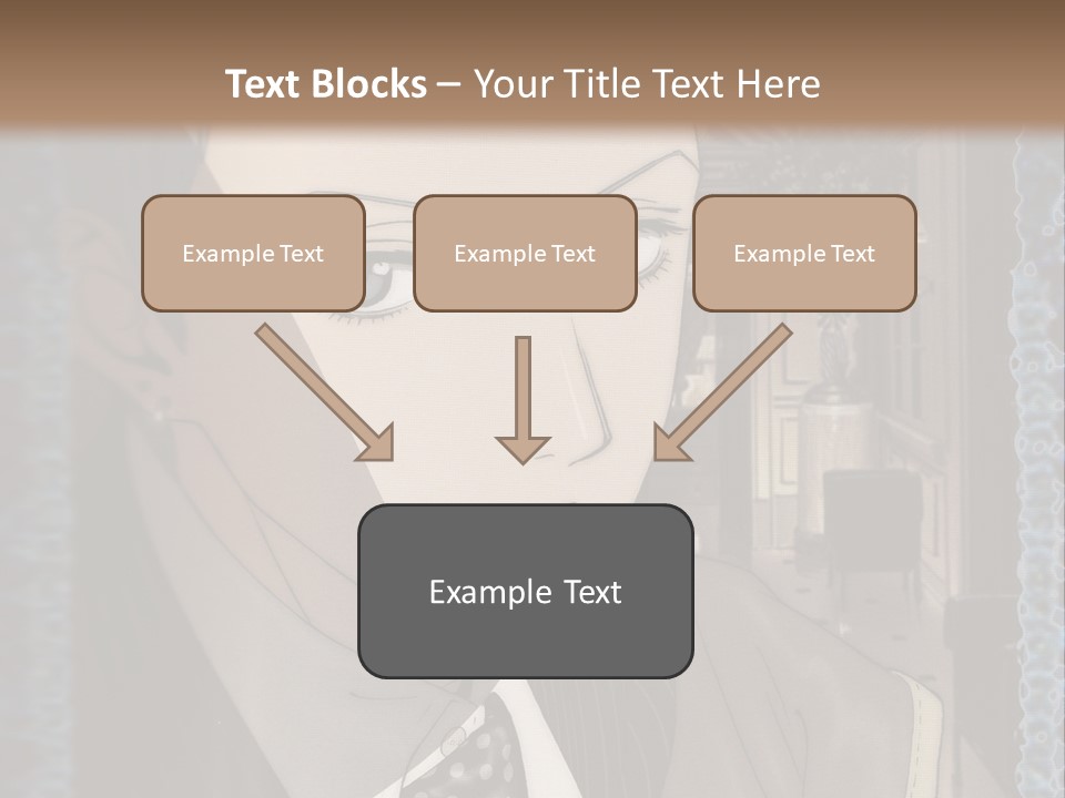 A Man In A Suit And Tie Is Looking At The Camera PowerPoint Template