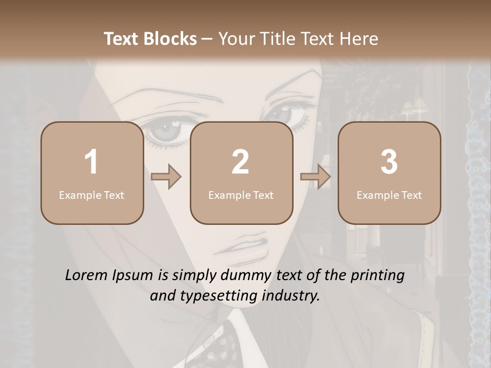 A Man In A Suit And Tie Is Looking At The Camera PowerPoint Template