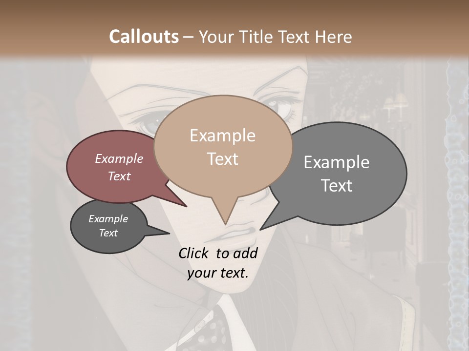 A Man In A Suit And Tie Is Looking At The Camera PowerPoint Template