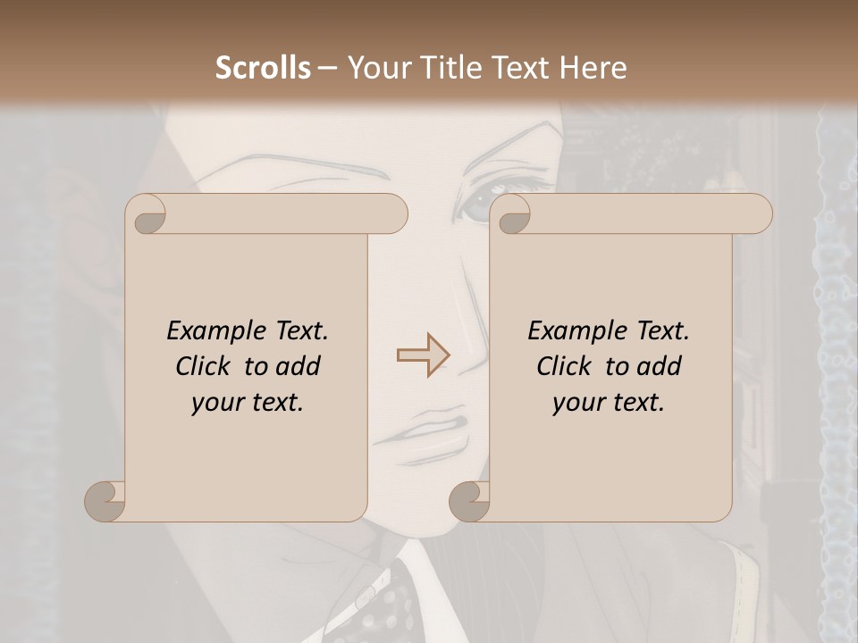 A Man In A Suit And Tie Is Looking At The Camera PowerPoint Template