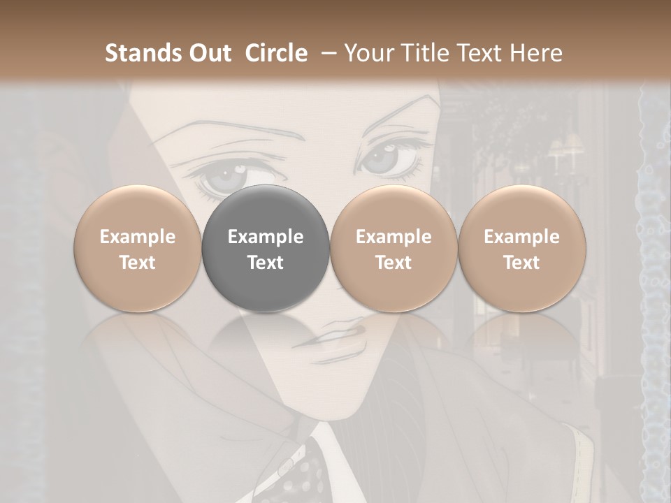 A Man In A Suit And Tie Is Looking At The Camera PowerPoint Template