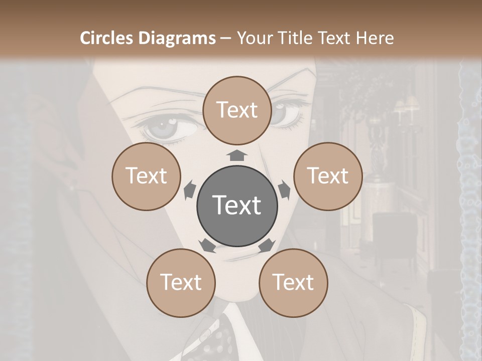 A Man In A Suit And Tie Is Looking At The Camera PowerPoint Template