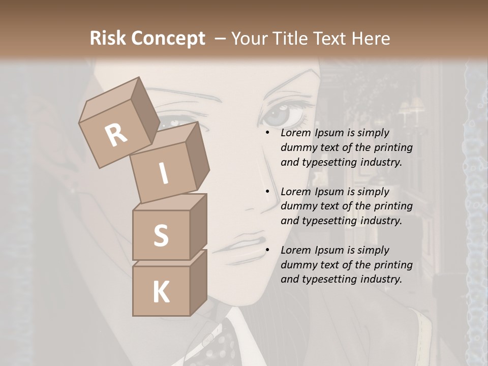 A Man In A Suit And Tie Is Looking At The Camera PowerPoint Template