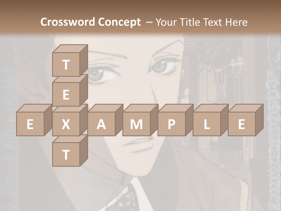 A Man In A Suit And Tie Is Looking At The Camera PowerPoint Template