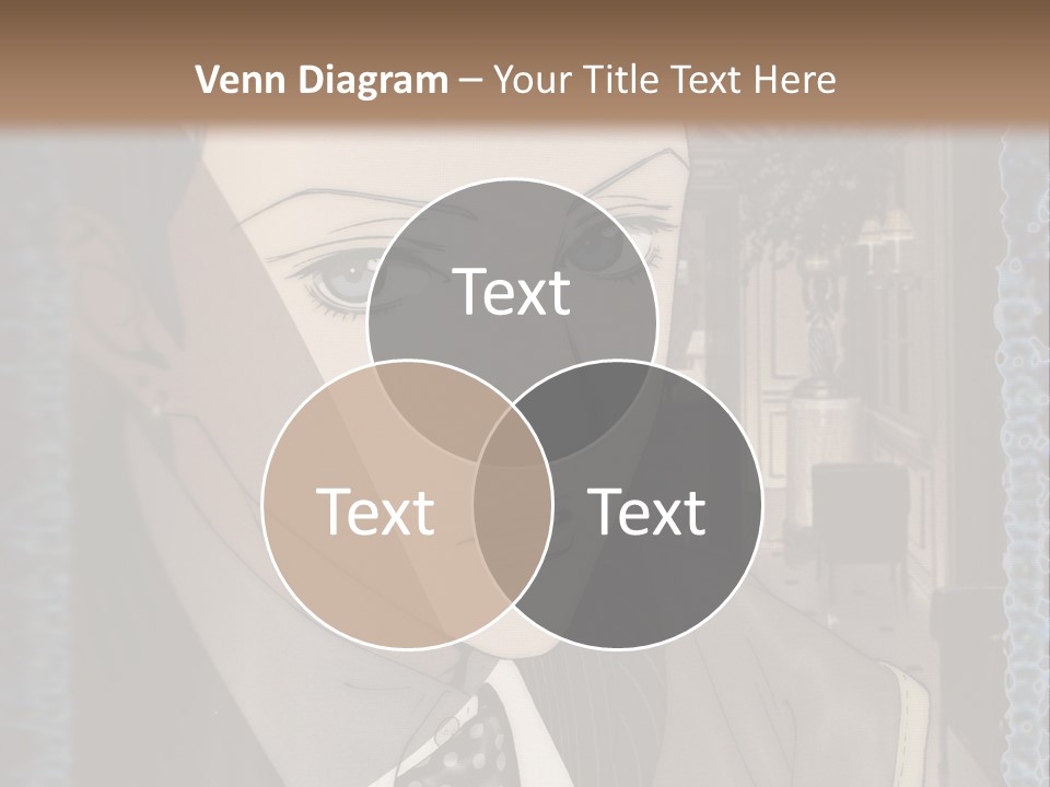 A Man In A Suit And Tie Is Looking At The Camera PowerPoint Template