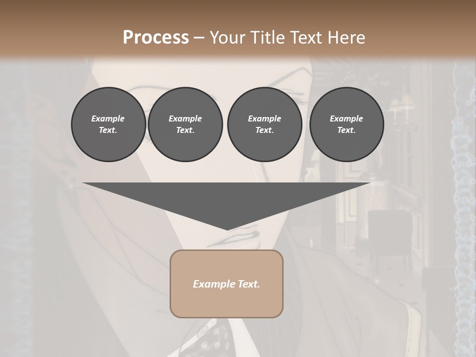 A Man In A Suit And Tie Is Looking At The Camera PowerPoint Template
