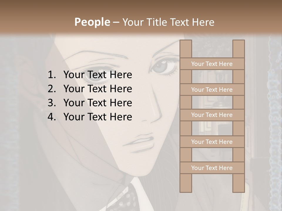 A Man In A Suit And Tie Is Looking At The Camera PowerPoint Template