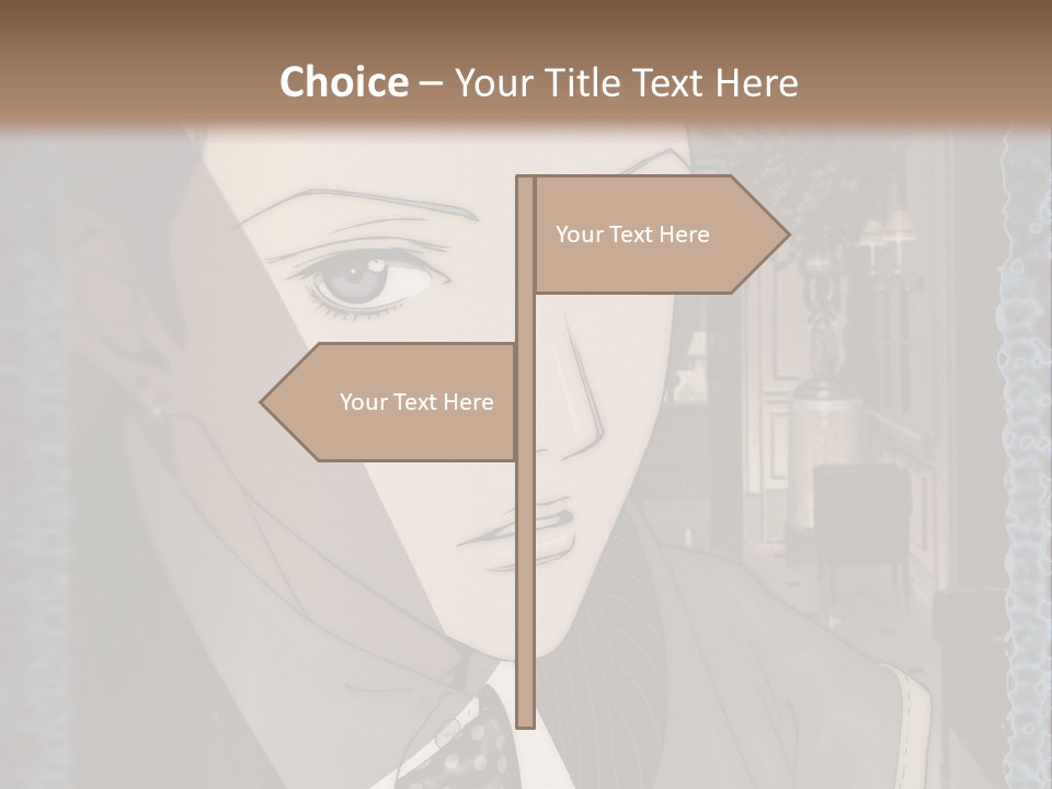 A Man In A Suit And Tie Is Looking At The Camera PowerPoint Template