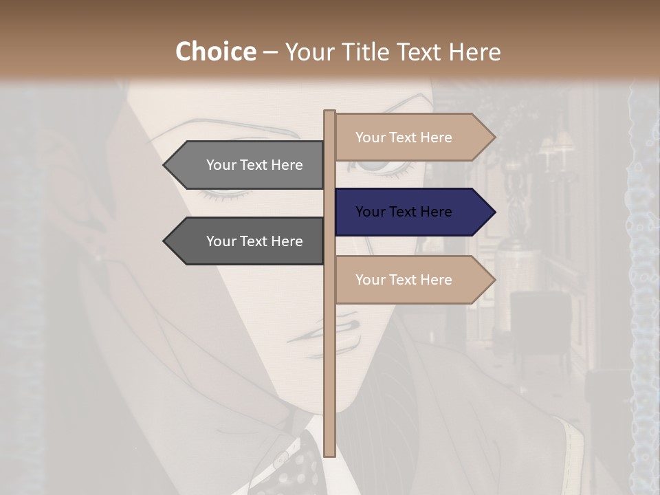 A Man In A Suit And Tie Is Looking At The Camera PowerPoint Template