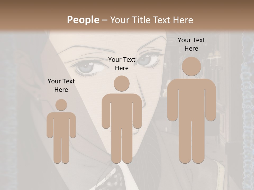 A Man In A Suit And Tie Is Looking At The Camera PowerPoint Template