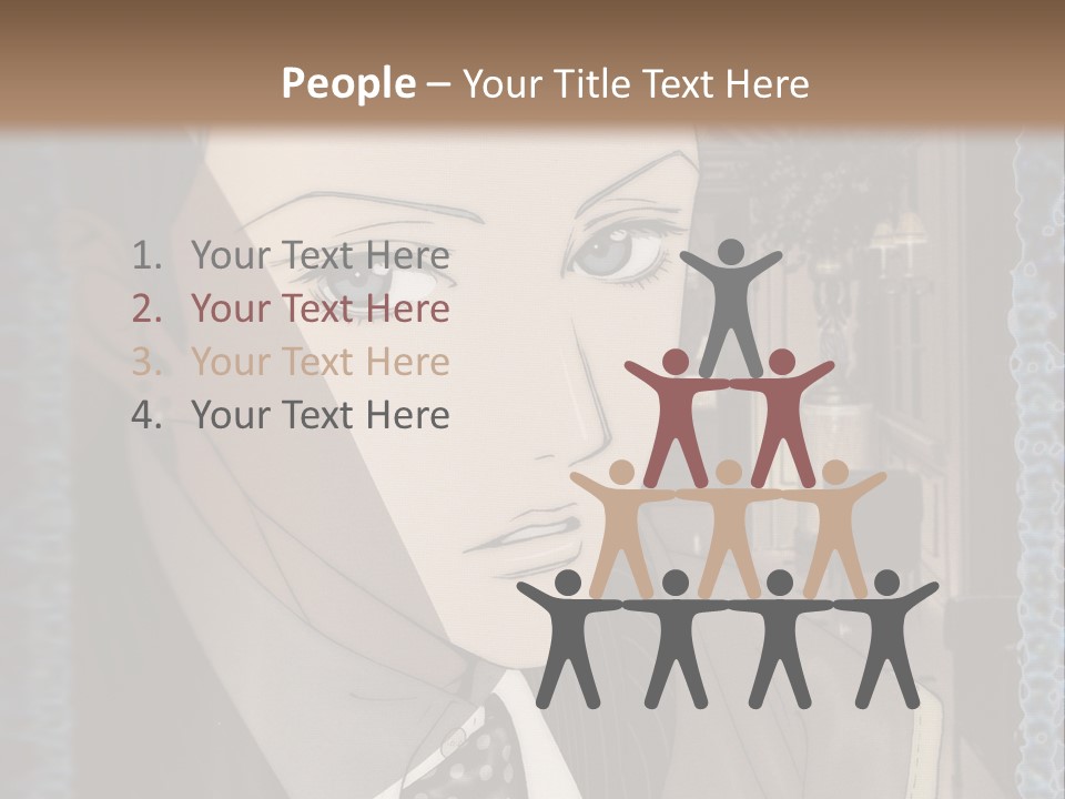 A Man In A Suit And Tie Is Looking At The Camera PowerPoint Template