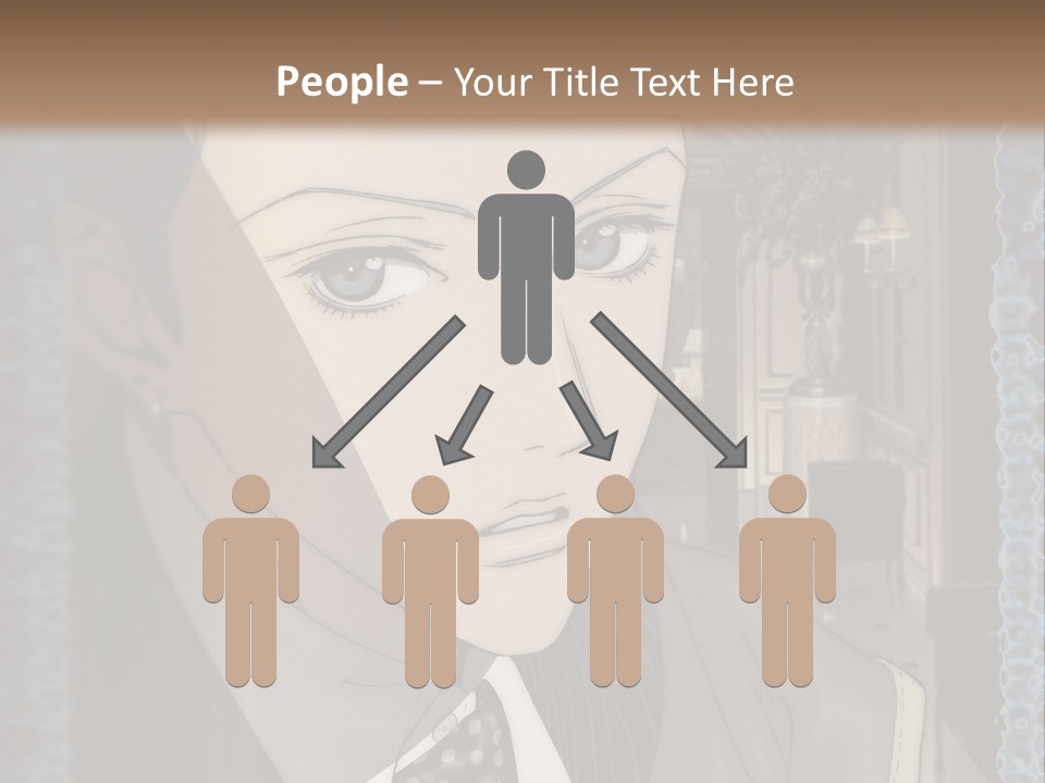 A Man In A Suit And Tie Is Looking At The Camera PowerPoint Template