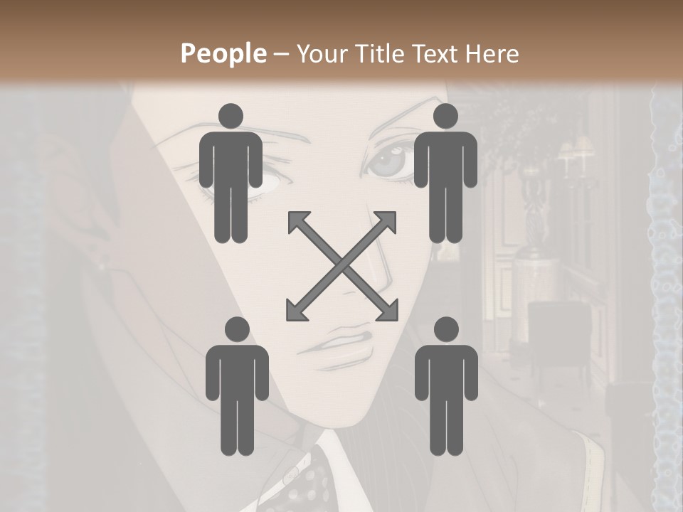 A Man In A Suit And Tie Is Looking At The Camera PowerPoint Template