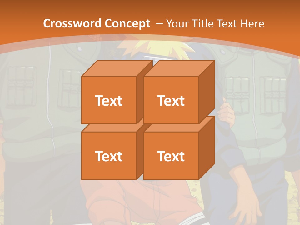 A Group Of Anime Characters With A Sunset In The Background PowerPoint Template