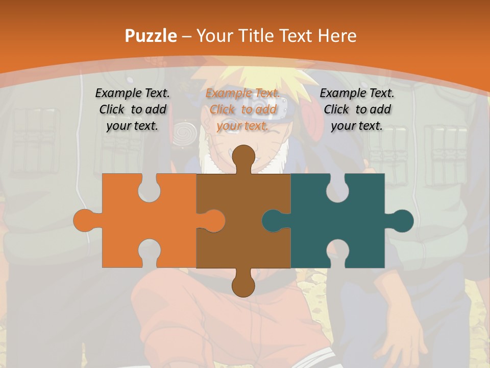 A Group Of Anime Characters With A Sunset In The Background PowerPoint Template