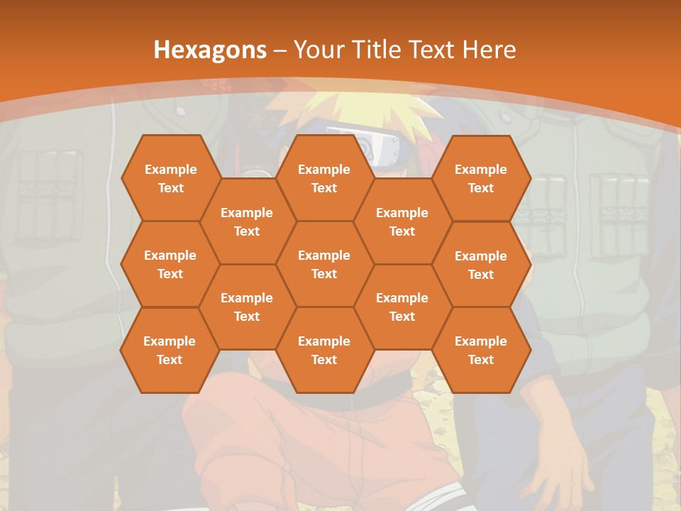 A Group Of Anime Characters With A Sunset In The Background PowerPoint Template