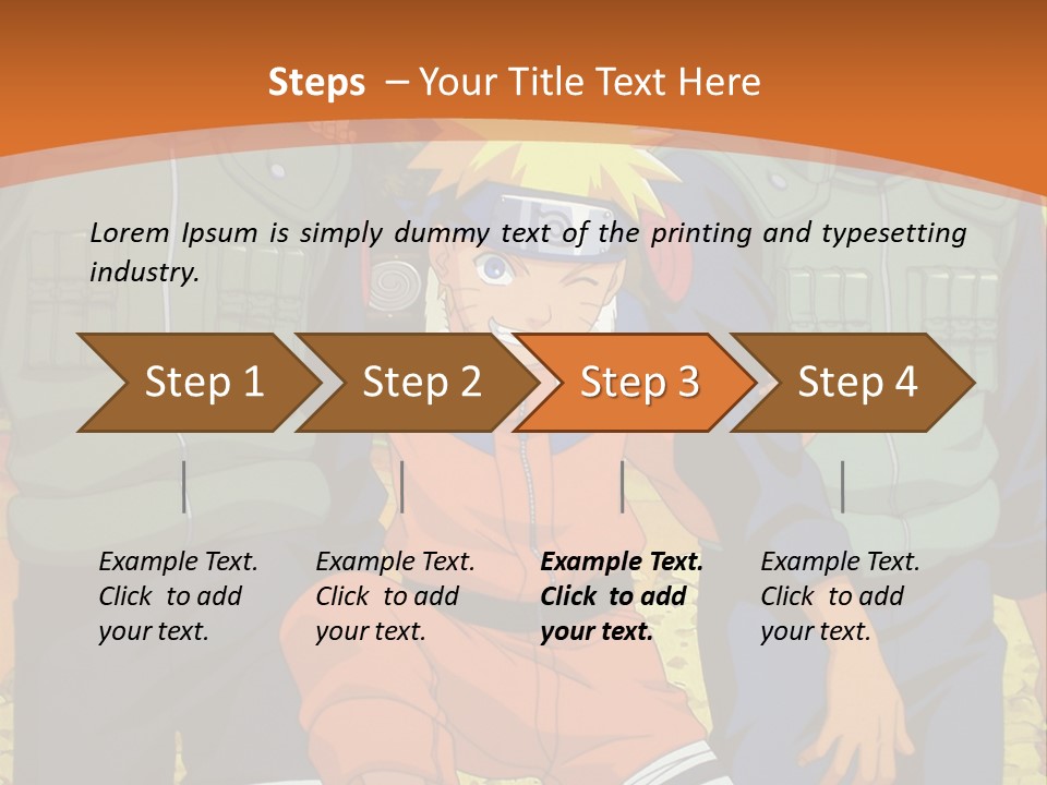 A Group Of Anime Characters With A Sunset In The Background PowerPoint Template