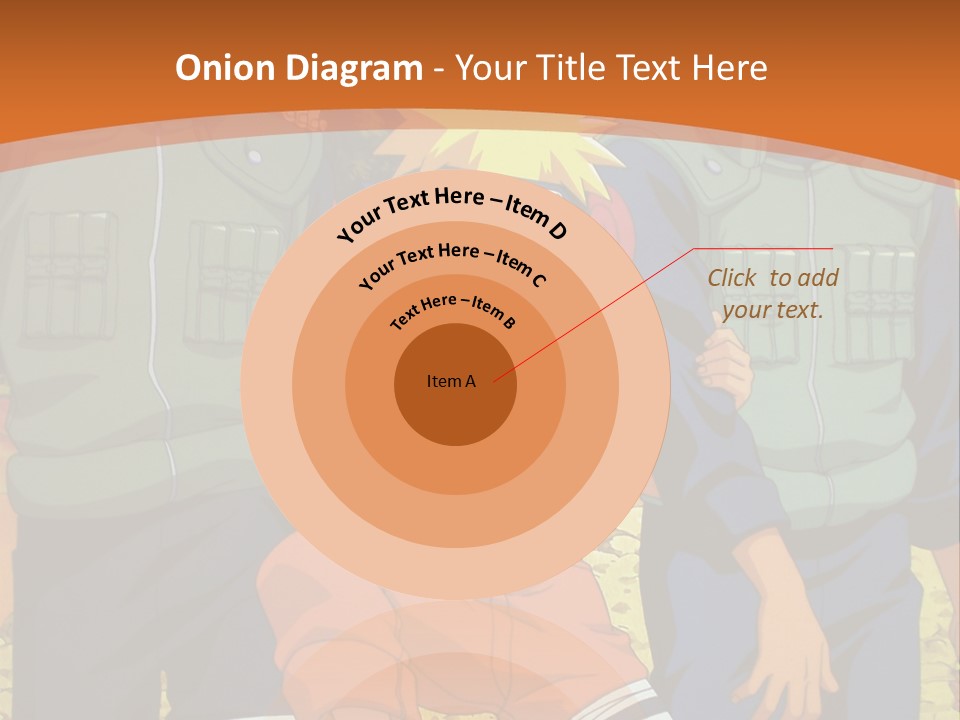 A Group Of Anime Characters With A Sunset In The Background PowerPoint Template