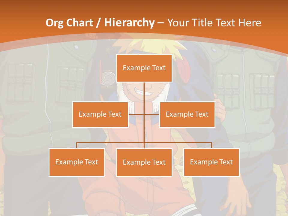 A Group Of Anime Characters With A Sunset In The Background PowerPoint Template