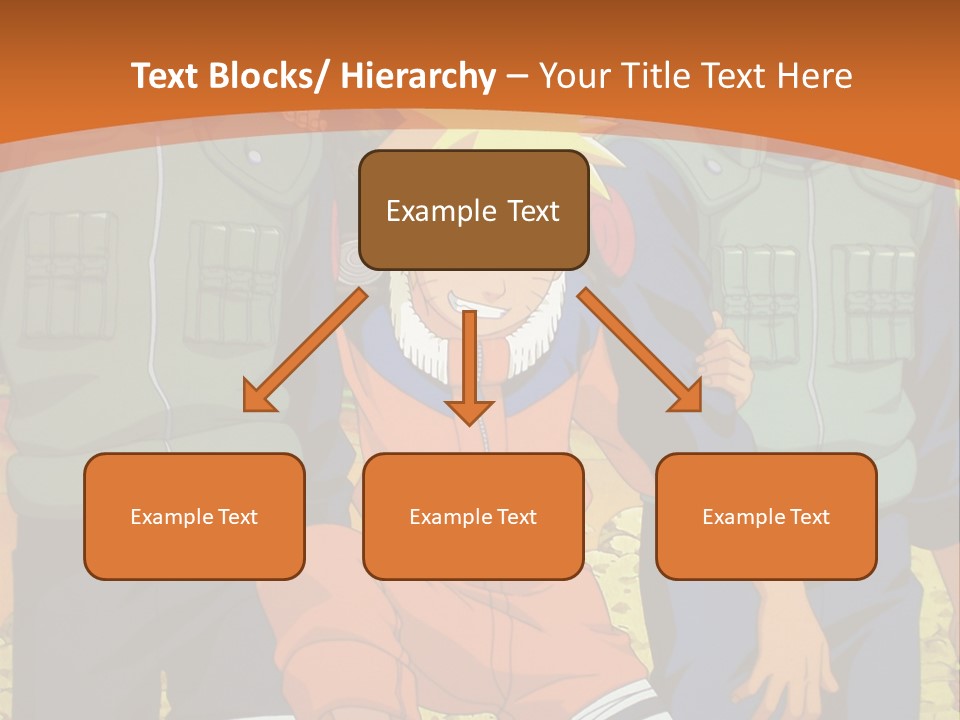 A Group Of Anime Characters With A Sunset In The Background PowerPoint Template