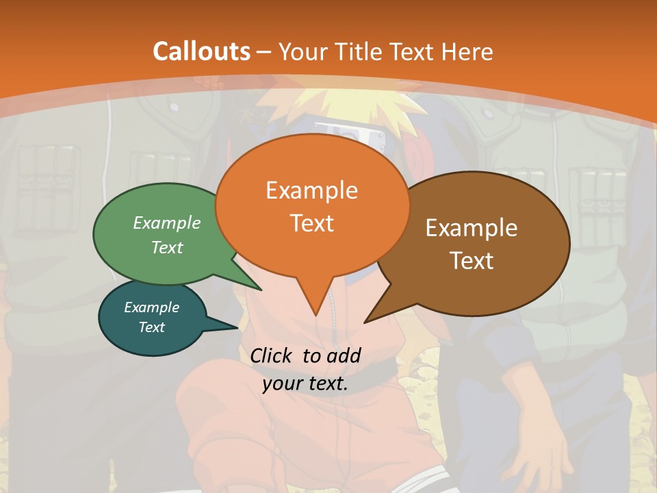 A Group Of Anime Characters With A Sunset In The Background PowerPoint Template