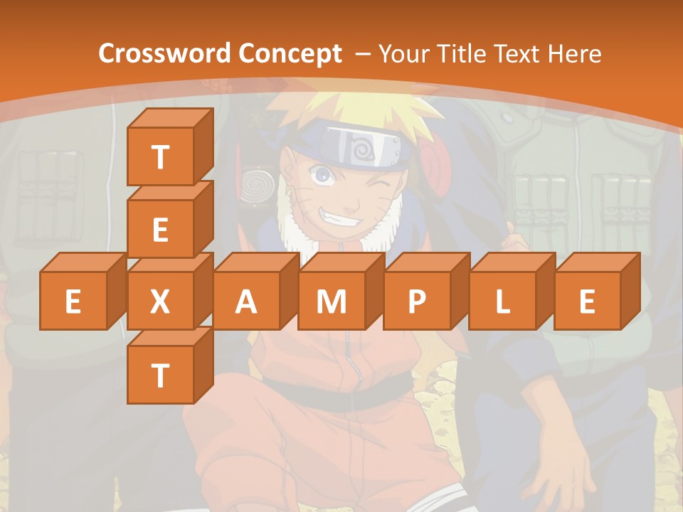 A Group Of Anime Characters With A Sunset In The Background PowerPoint Template