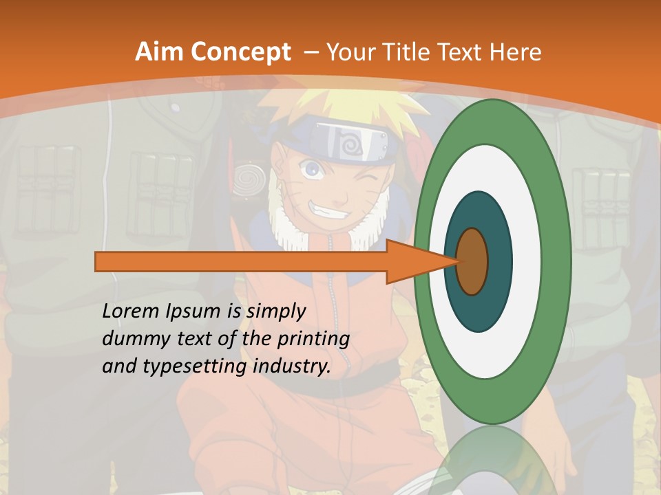 A Group Of Anime Characters With A Sunset In The Background PowerPoint Template